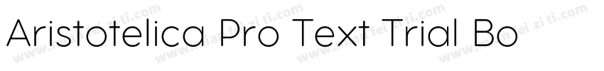 Aristotelica Pro Text Trial Bold字体转换